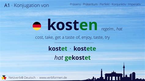 kosten in deutsch.